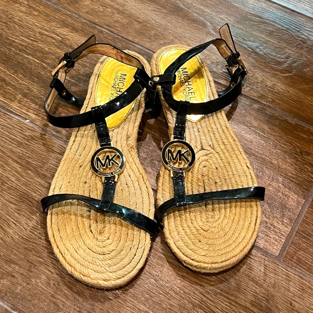 Michael Kors Black Canvas Espadrilles